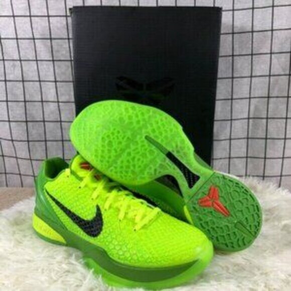 🌈🌈Nike Kobe 6 Grinches Protro Green - Picture 1 of 5